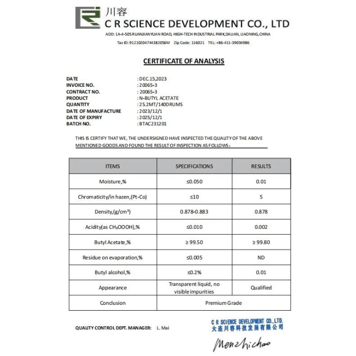 Butyl Acetate Solubility in Water